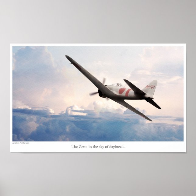 Aviation Art Poster "ZERO" (Devant)