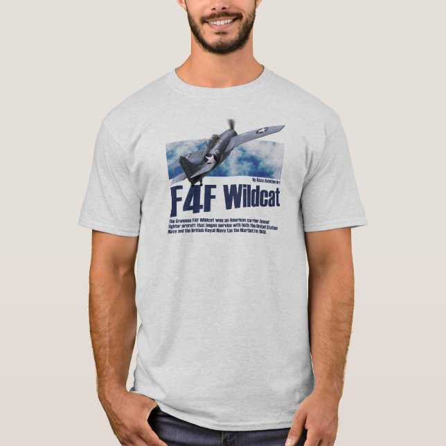 Aviation Art T-shirt “F4F Wildcat" (Devant)