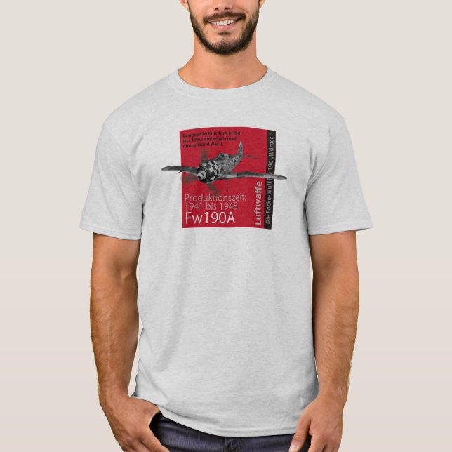 Aviation Art T-shirt “Focke-Wulf Fw 190" (Devant)