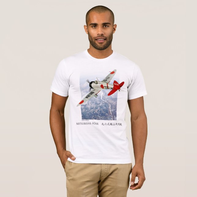 Aviation Art T-shirt “Mitsubishi A5M Claude" (Devant entier)