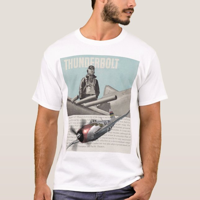 Aviation Art T-shirt "P-47 Thunderbolt " (Devant)
