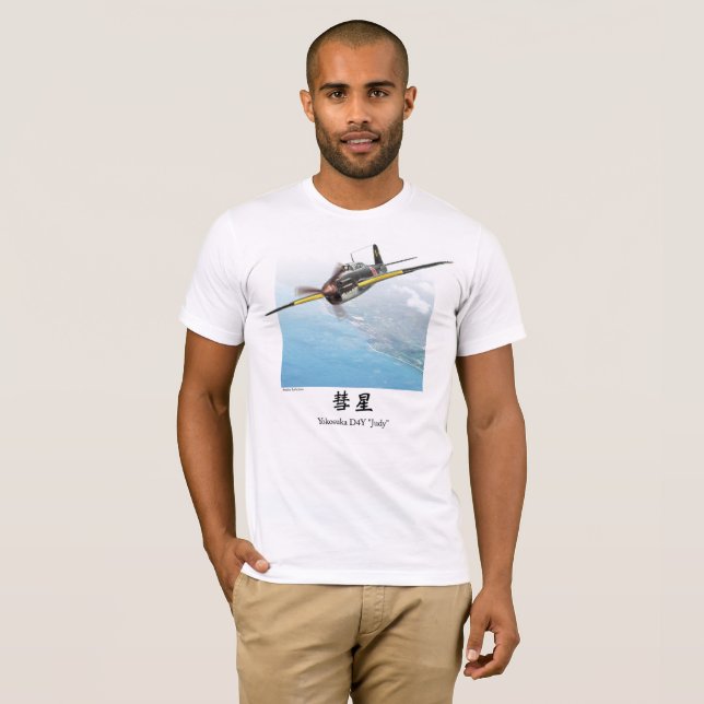Aviation Art T-shirt “Yokosuka D4Y  Judy" (Devant entier)