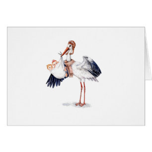 Aviator Stork transportant des jumeaux