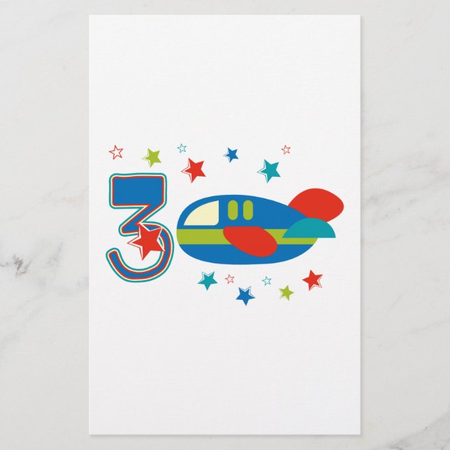 Avion 3e anniversaire (Devant)