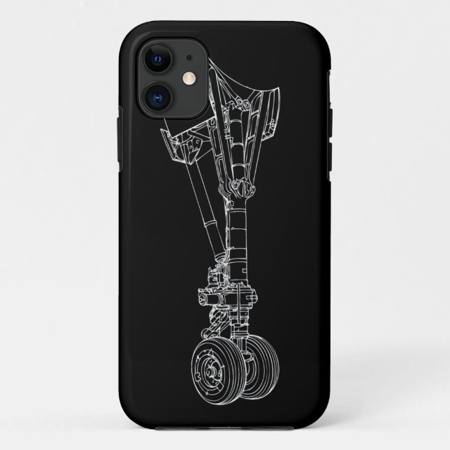 Avion atterrisseur Iphone 5 coque (Dos)