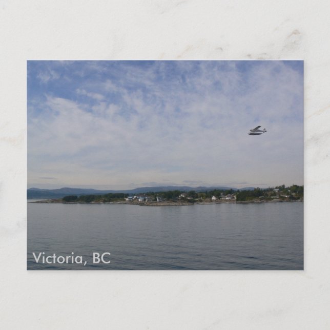 Avion au-dessus de Victoria (C.-B.) Carte postale (Devant)