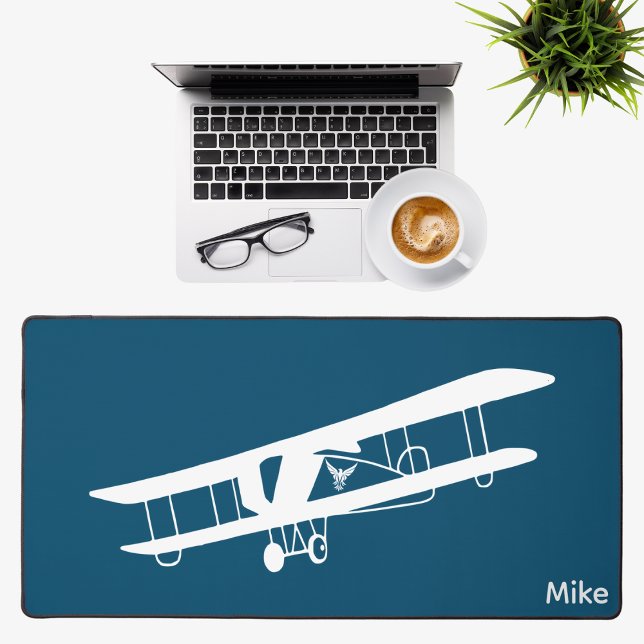 Avion biplan Simple Aviation Bureau personnalisé (Créateur téléchargé)