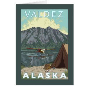 Avion de Bush et pêche - Valdez, Alaska