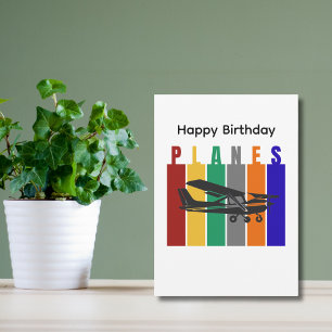 Avion de Cessna Avion de Retro Planes Anniversaire