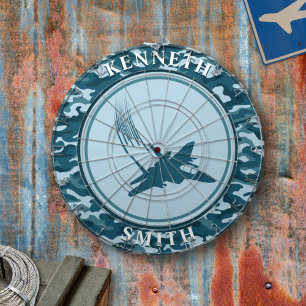 Avion de combat et Cible de flechettes Camo