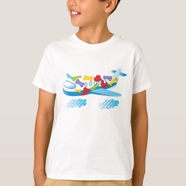 "Avion" Enfants T-shirt vêtement américain (Devant)