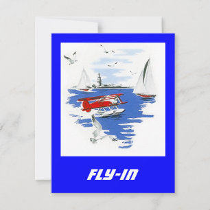Avion Floatplane Avion Volant Dans Invitations