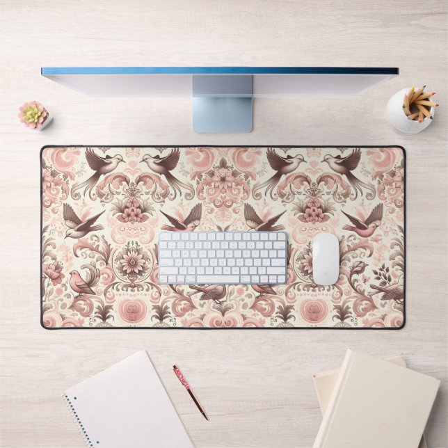 Avion victorien : Un Jardin rose pastel (Bureau 1)