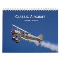 Avions Classiques - Calendrier 12 Mois