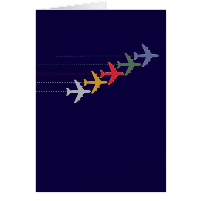avions de voyage colorés (Devant)