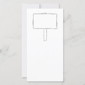 Avis de poste de signal. Gris et blanc.