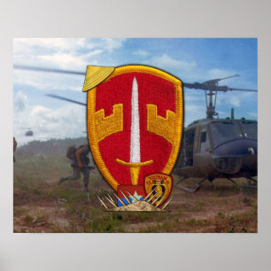 Avis militaires Affiche du patch de guerre du Viet