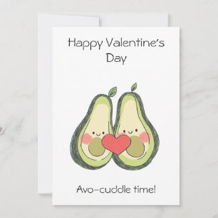 Avo-Cuddle Time ! – Jolie carte de la Saint-Valent