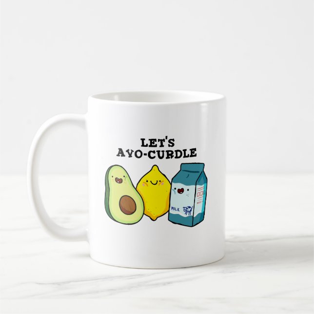 Avo-Curdle Funny Food Pun Mug (Gauche)