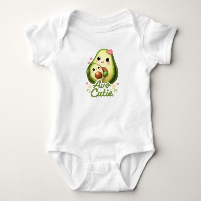 Avo Cutie Body bébé à l'avocat (Devant)