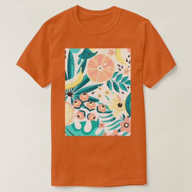 Avocado Exotic Style Motif Classic TShirt (Design devant)
