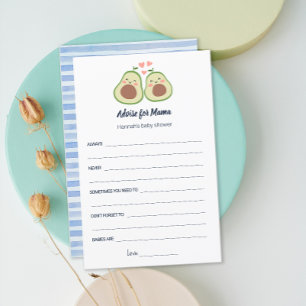 Avocado Genre Neutre Baby shower Conseil Mama