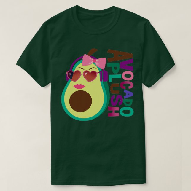 Avocado Plush Funny Fruit Classic TShirt (Design devant)