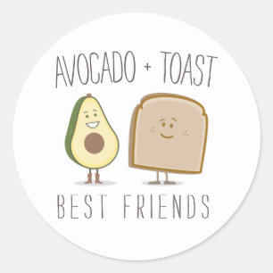 Avocado + Toast Best Friends Sticker