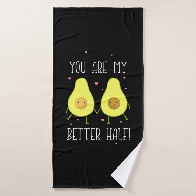 Avocado Tu Es Ma Meilleure Moitié (Serviette de bain)