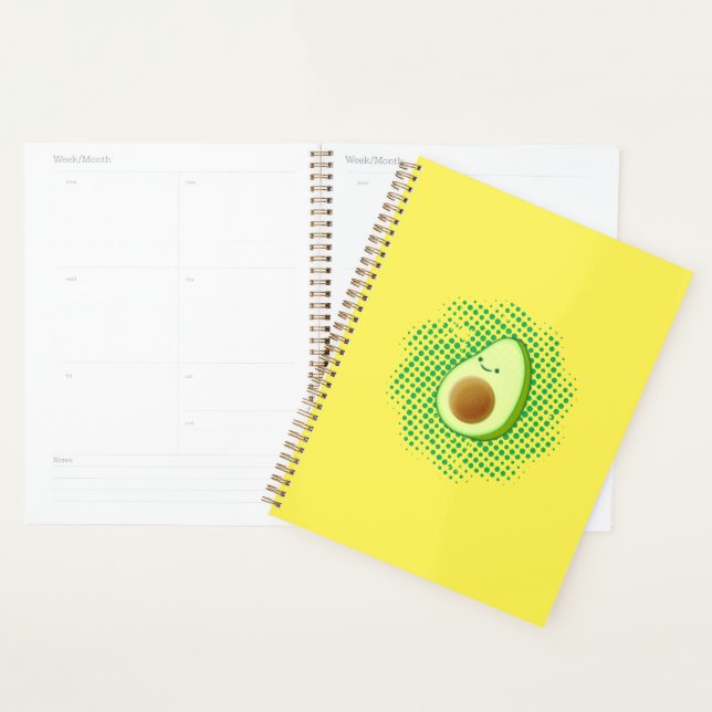 Avocat de dessin animé mignon sur vortex en détres (Devant avec enveloppe)