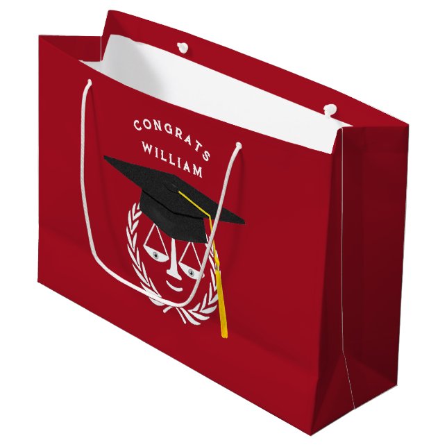 Avocat de la Faculté de droit Grand sac cadeau (Devant Angle)