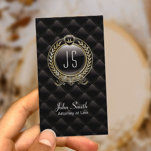 Avocat de luxe VIP carte de visite foncé