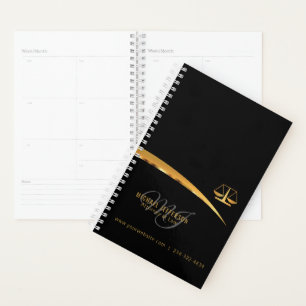 Avocat de monographie en droit - Noir et or