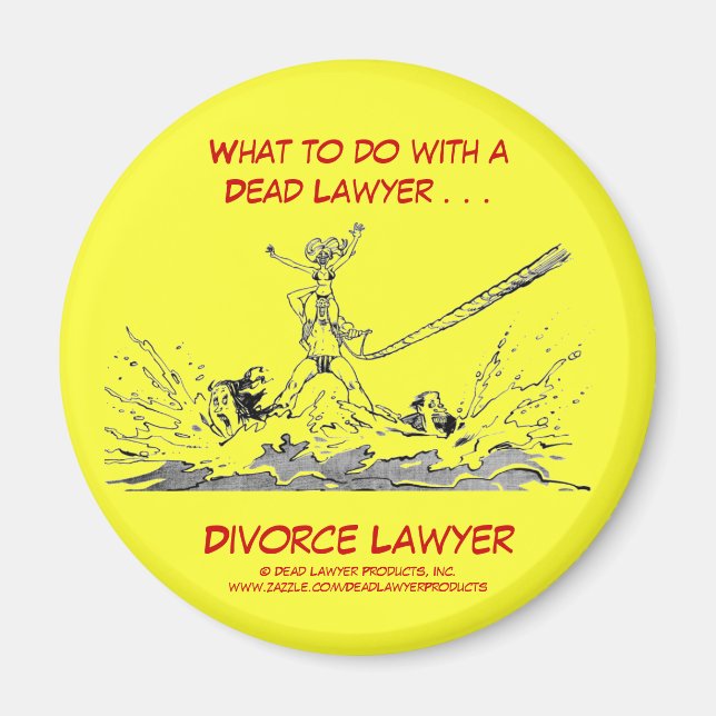 Avocat décédéMC Avocat de divorce Magnet (Devant)