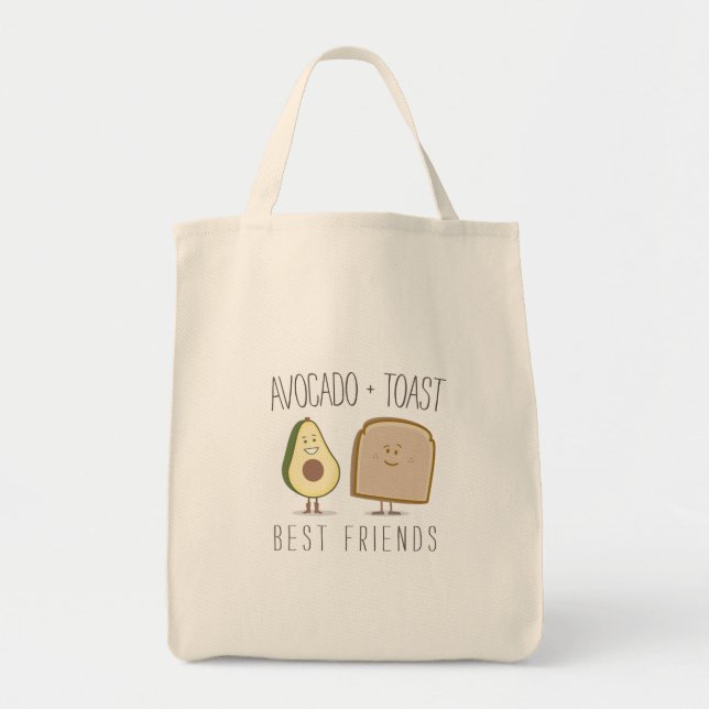 Avocat + Sac d'épicerie de meilleurs amis de pain (Devant)