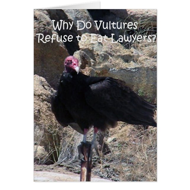 Avocats et carte humoristique "de courtoisie (Devant)