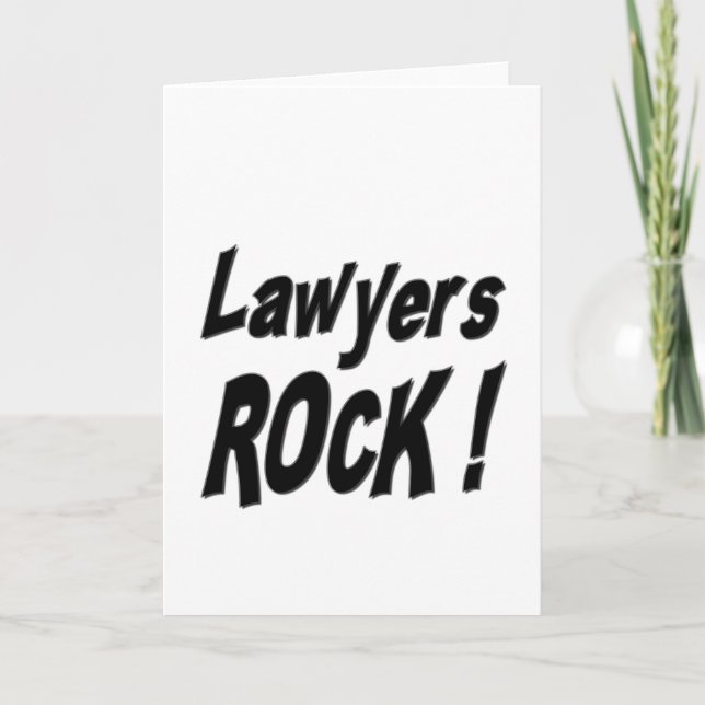 Avocats Rock ! Carte de vœux (Devant)
