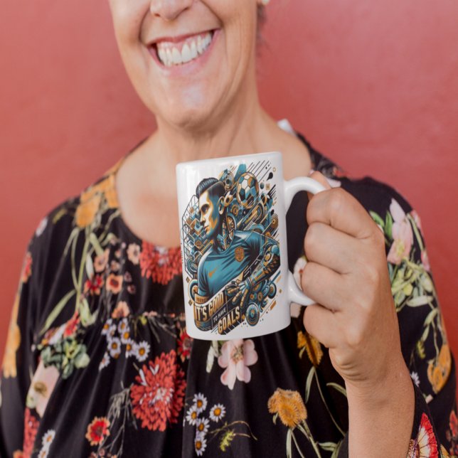 Avoir des objectifs, Vivre plus grand — Mug Inspir (Have Goals, Live Bigger — Inspirational)