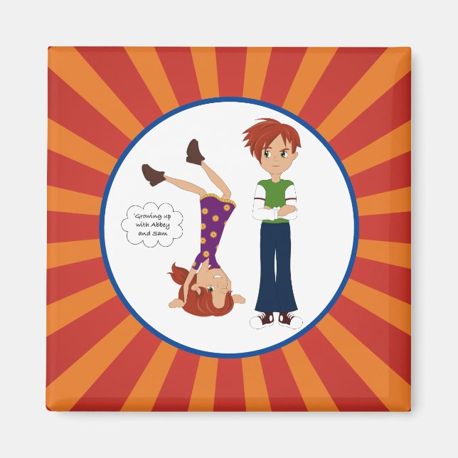 Avoir grandi avec Abbey et Sam Magnet (Devant)