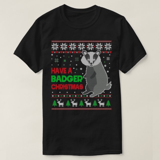 Avoir Un Badger Cadeaux De Noël Vilain Sweat (Design devant)