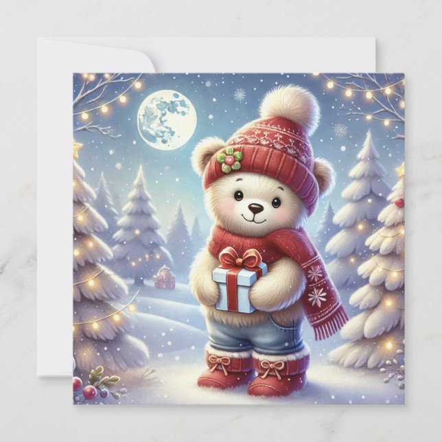 AVOIR UNE CARTE DE NOËL BIENVENUE (Devant)