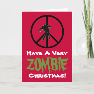 Avoir une carte de voeux de Noël très ZOMBIE