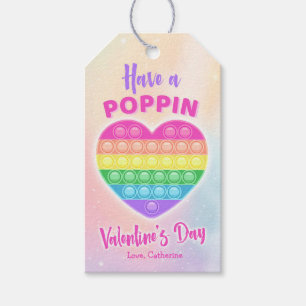 Avoir une étiquette cadeau de Saint-Valentin Popp