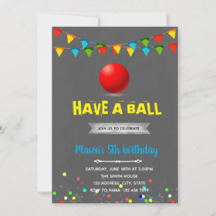 Avoir une invitation pour un anniversaire de bal