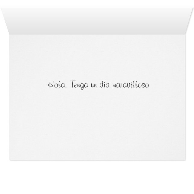 Avoir une merveilleuse langue Day-Spanish (Intérieur Horizontal (Bas))