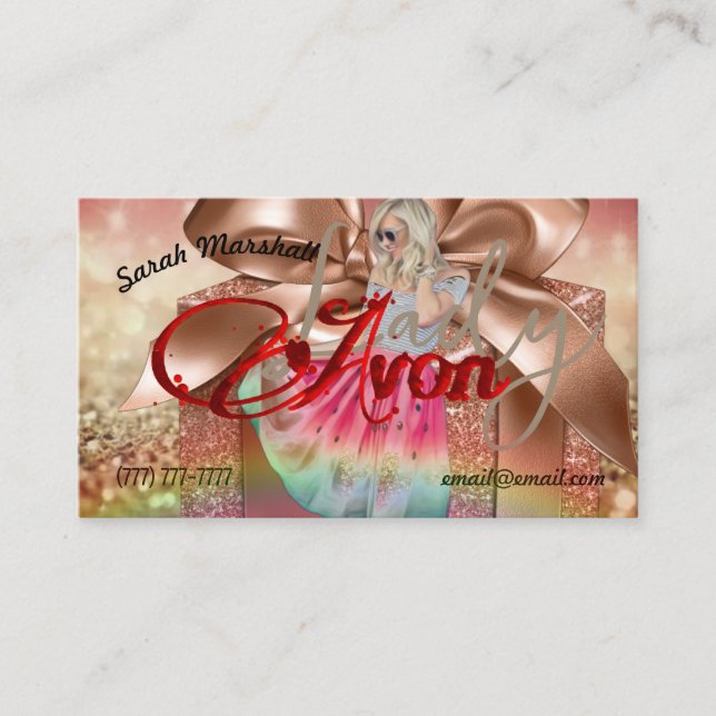 Avon Lady Carte de visite (Devant)