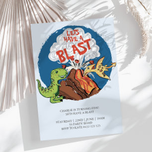 Avons Une Invitation D'Anniversaire De Dinosaure