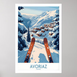Avoriaz France Impression d'art de ski Chalet de m
