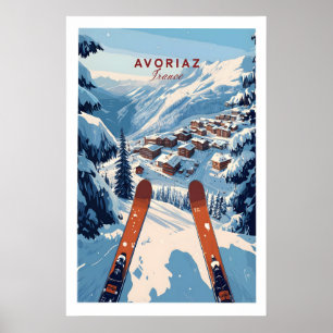 Avoriaz Portes du Soleil Pentes Impression Françai