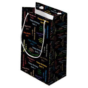 Avril, 1er Anniversaire Sac Cadeau